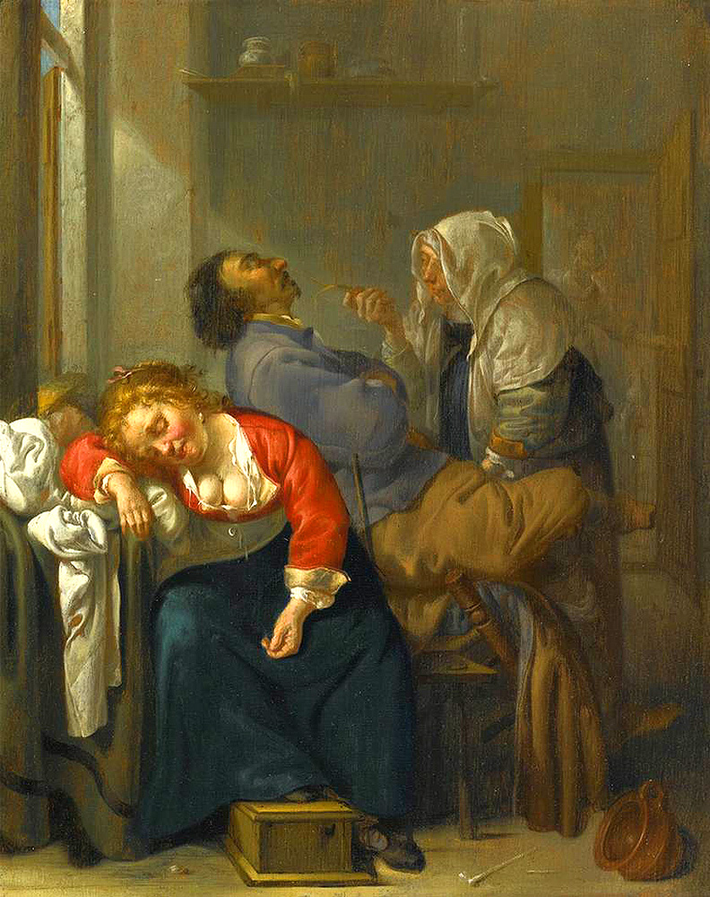 bordello scene with sleeping couple